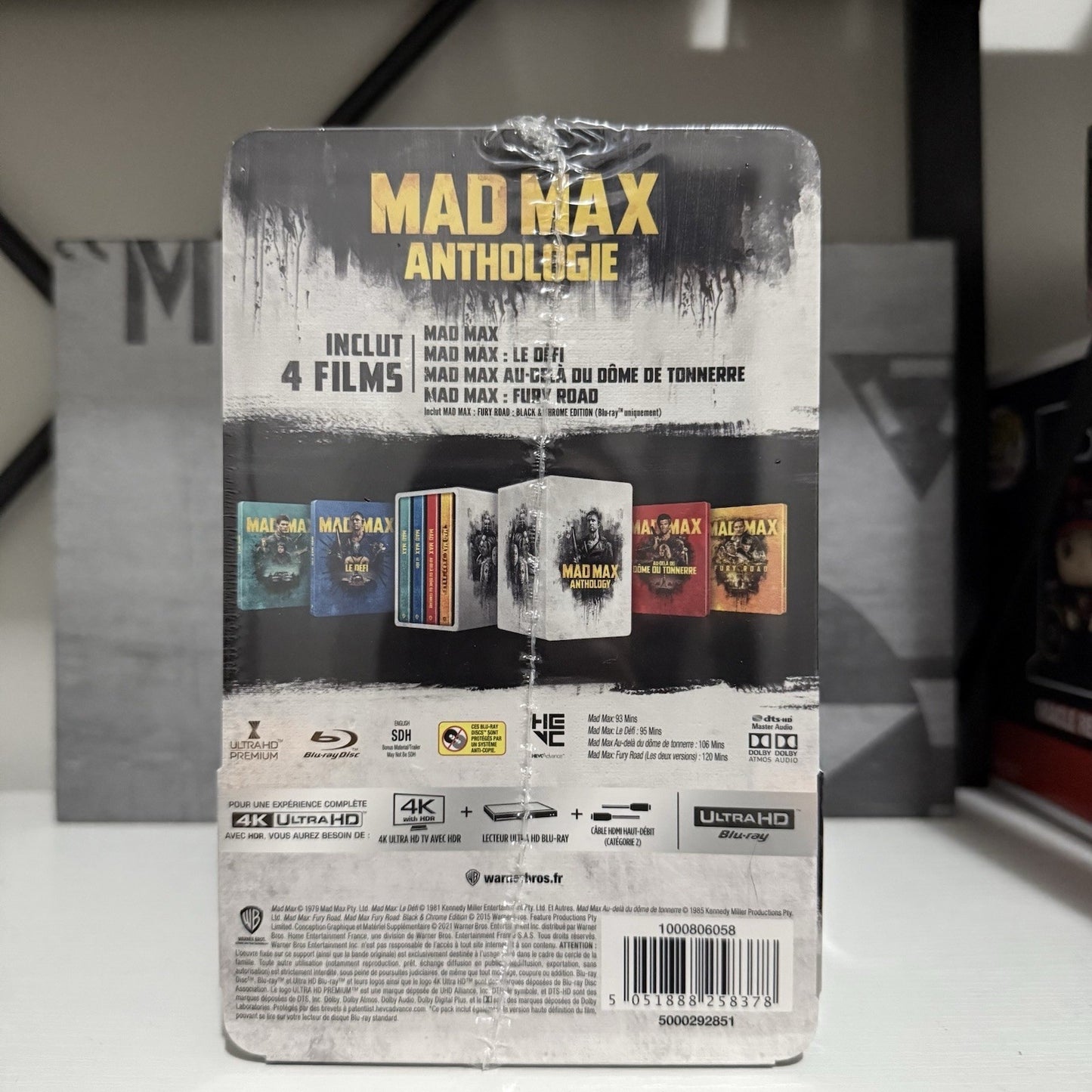 Mad Max Anthology 1-4 Steelbook Collection (4K UHD Blu-ray, Region Free) *NEW*