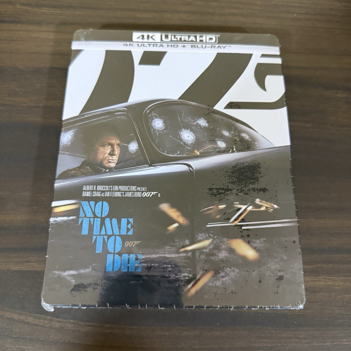 No Time to Die w. Steelbook (4K UHD + Blu-ray, James Bond, Region Free) *NEW*