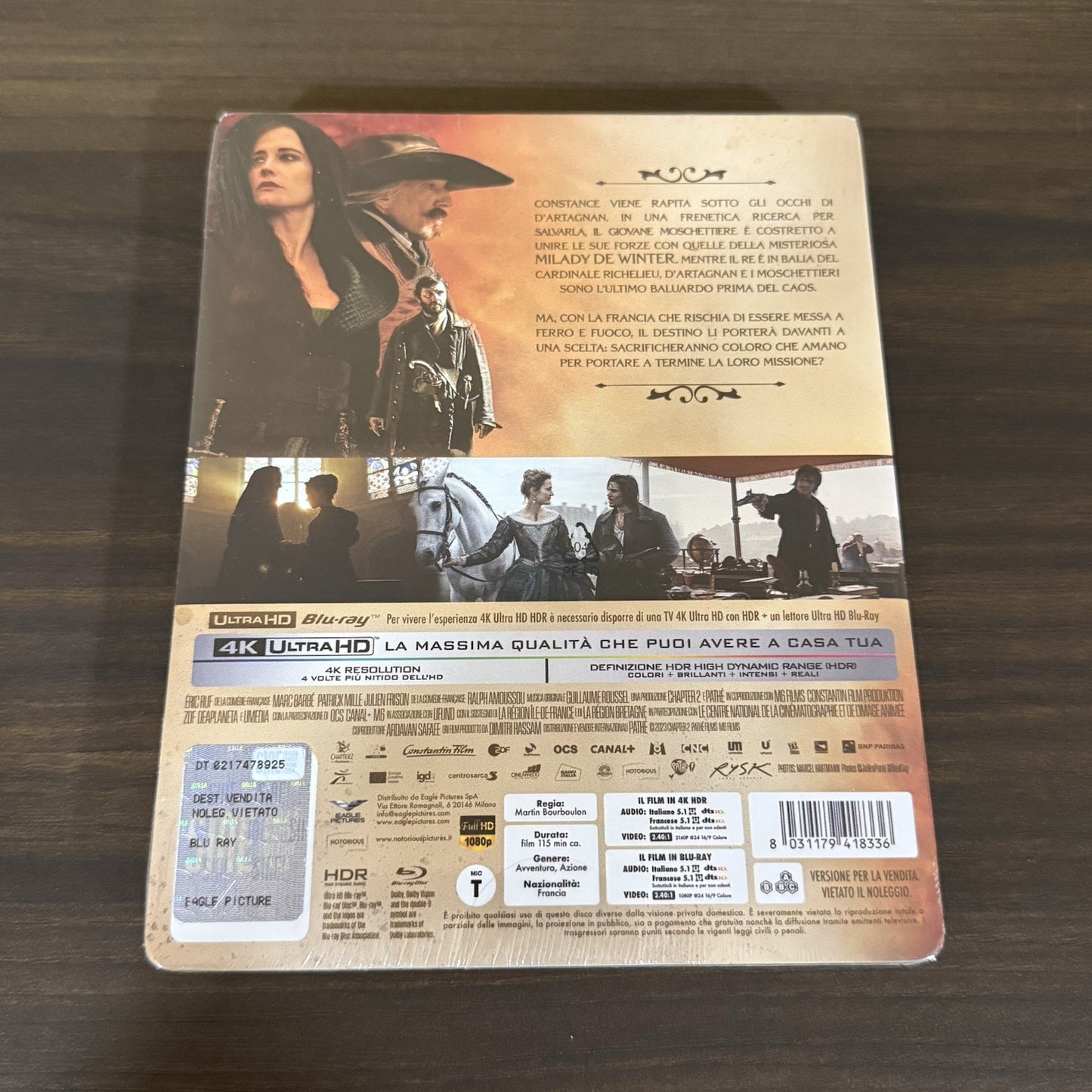 MILADY The Three Musketeers - film en 4K ULTRA HD + BLU-RAY ÉDITION STEELBOOK