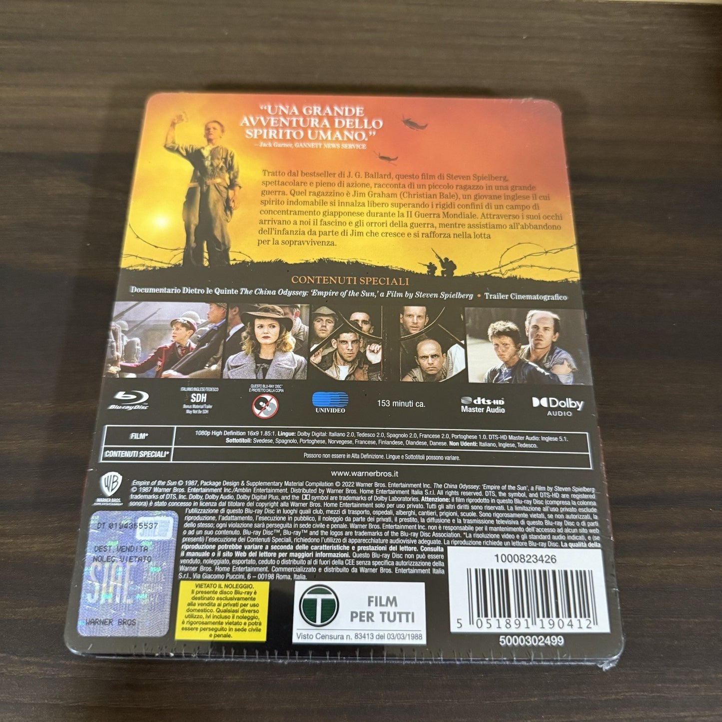 Empire of the Sun w. Steelbook (Blu-ray, EU Import) *NEW/SEALED*