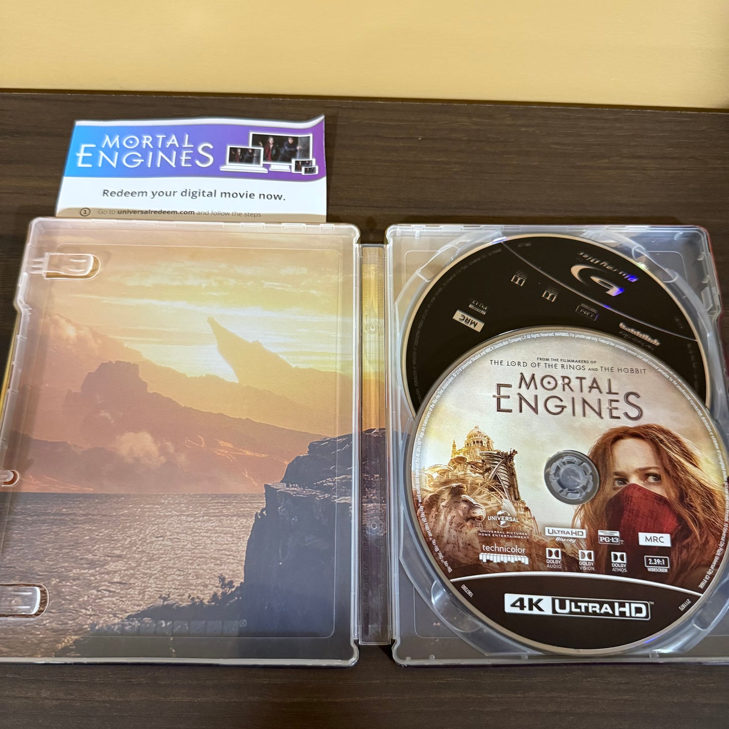 Mortal Engines 4K UHD Blu Ray Steelbook - USED
