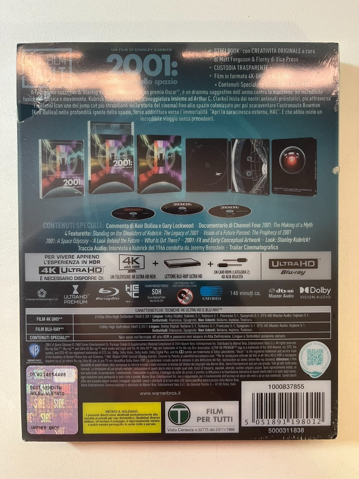 2001: A Space Odyssey The Film Vault Steelbook (4K UHD,EU IMPORT)