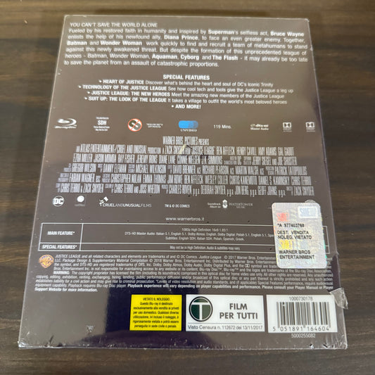 Justice League Blu Ray Steelbook Mondo NEW SEALED
