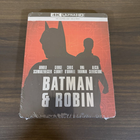 Batman & Robin w. Steelbook (4k UHD + Blu-ray, Region Free) *NEW/SEALED*