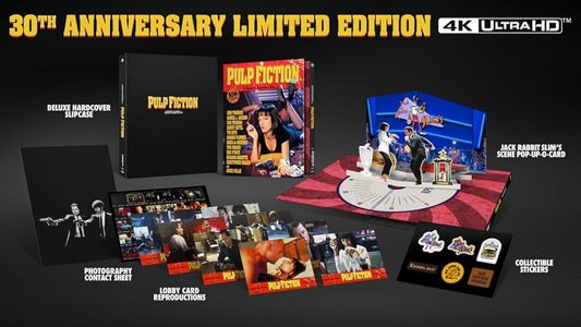 PULP FICTION 30TH Anniversary Limited Edition 4k Ultra HD Blu Ray Boxset