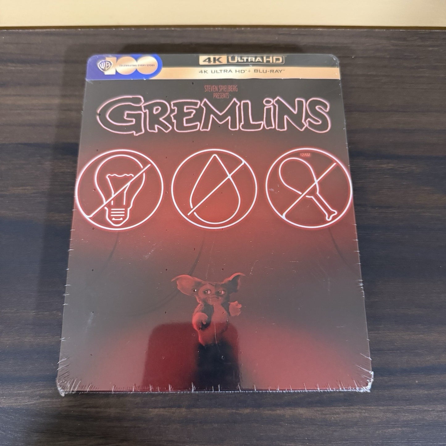 Gremlins w. Steelbook (4K UHD + Blu-ray, EU Import, Region Free) *NEW/SEALED*