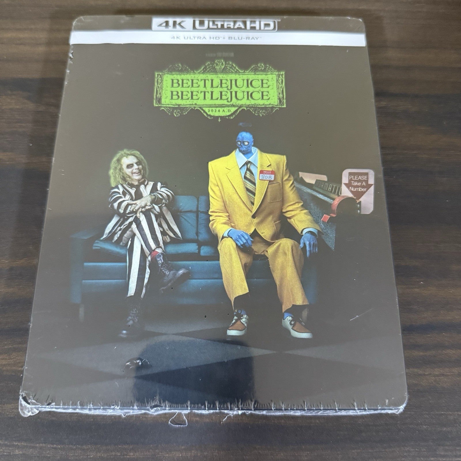 Beetlejuice Beetlejuice w. Steelbook (4K UHD + Blu-ray, EU Import, Region Free)