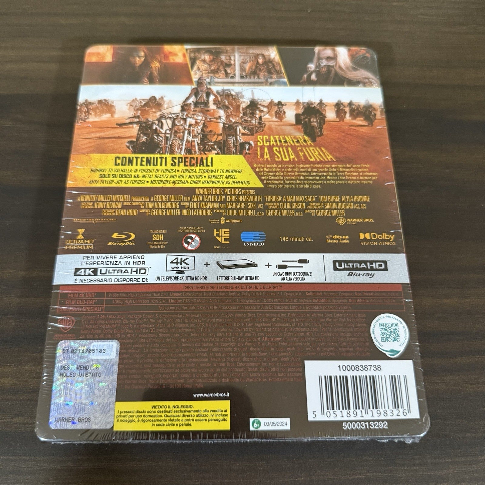 Furiosa: A Mad Max Saga w. Steelbook [V2] (4K UHD + Blu-ray, Region Free) *NEW*