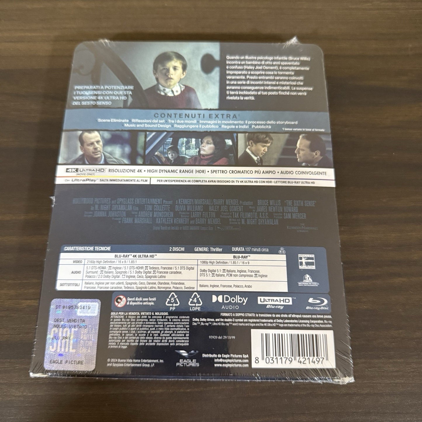 The Sixth Sense w. Steelbook (4K UHD + Blu-ray, EU Import, Region Free) *NEW*