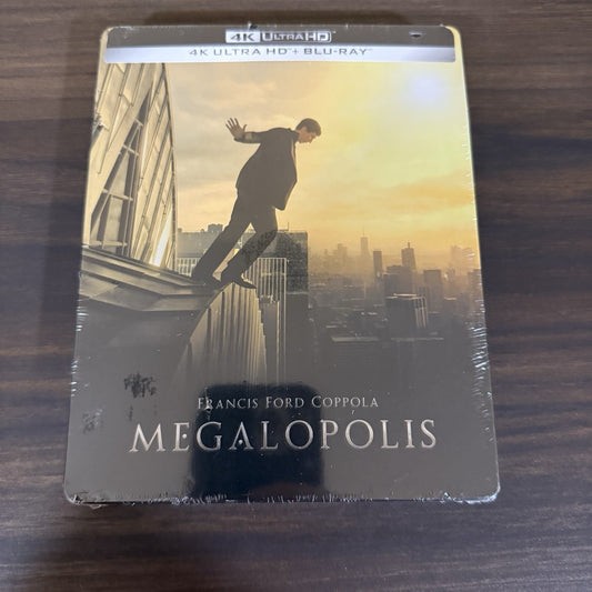 Megalopolis. Steelbook (4K UHD + Blu-ray, EU Import, Region Free) *NEW SEALED*