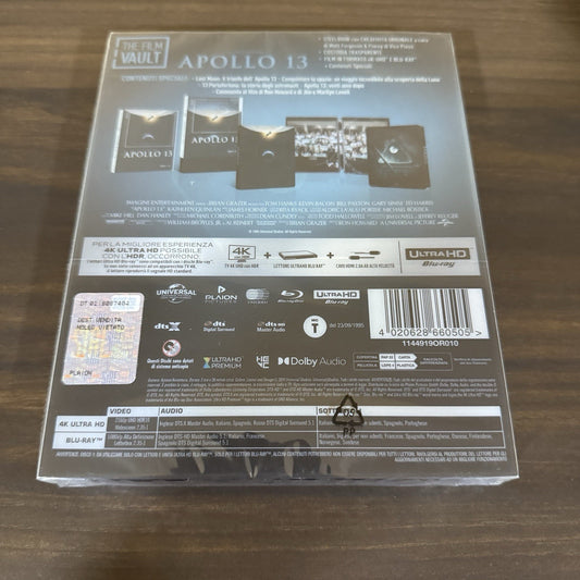 Apollo 13 w. Steelbook (4K UHD + Blu-ray, 1995, EU Import, Region Free) *NEW*