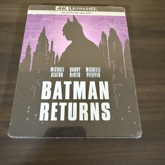 Batman Returns w. Steelbook (4K UHD + Blu-ray, Import, Region Free) *NEW*