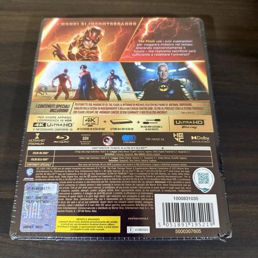 The Flash w. Steelbook (4K UHD + Blu-ray, EU Import, Region Free) *NEW/SEALED*