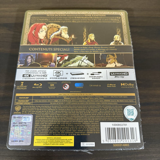 The Lord of the Rings: The War of the Rohirrim w. Steelbook (4K UHD + Blu-ray)