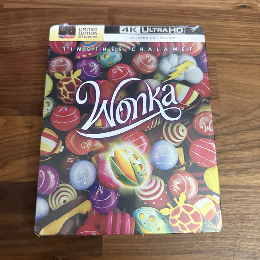 Wonka V2 Steelbook (4K UHD + Blu-ray, 2023, EU Import, Region Free) *NEW*