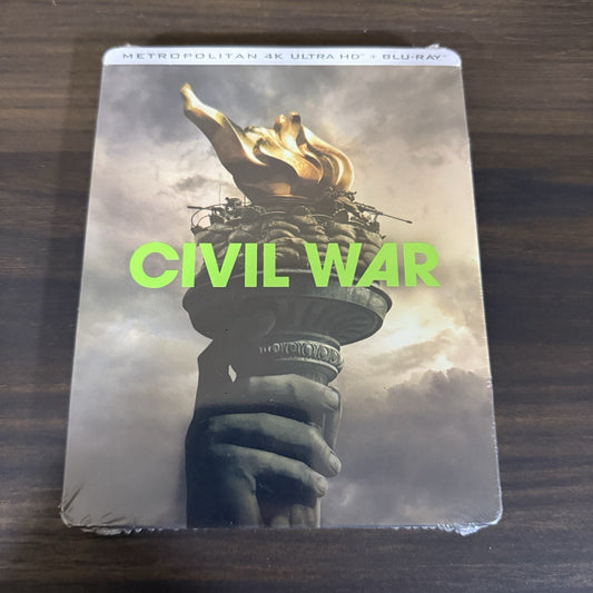 Civil War w. Steelbook V2 (4K UHD + Blu-ray, 2024, EU Import, Region Free) *NEW*