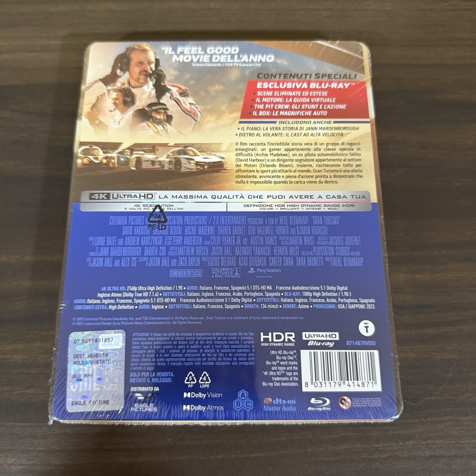 Gran Turismo w. Steelbook (4K UHD + Blu-ray, EU Import, Region Free) *NEW*