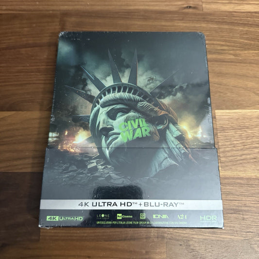 Civil War w. Steelbook (4K UHD + Blu-ray, 2024, EU Import, Region Free) *NEW*