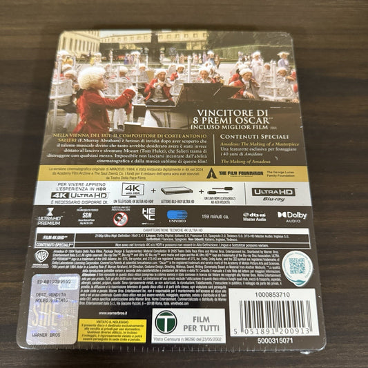 Amadeus w. Steelbook (4K UHD Blu-ray, 1984, EU Import, Region Free) *NEW/SEALED*