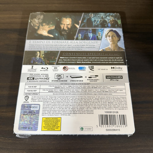 Matrix Resurrections w. Steelbook (4K UHD + Blu-ray, Region Free) *NEW/SEALED*