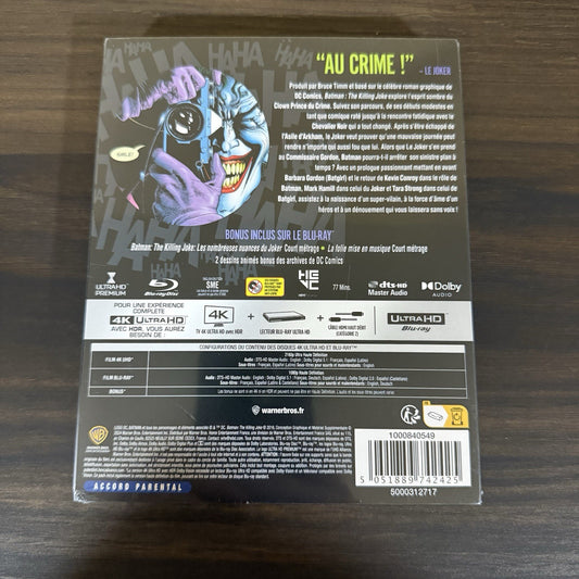 Batman - The Killing Joke (4K UHD + Blu-ray) Steelbook - EU Import NEW Sealed