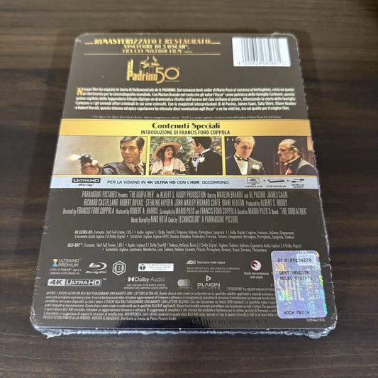 The Godfather w. Steelbook (4K UHD + Blu-ray, 1972, Import, Region Free) *NEW*