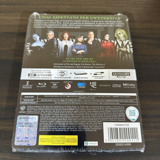 Beetlejuice Beetlejuice w. Steelbook (4K UHD + Blu-ray, EU Import, Region Free)