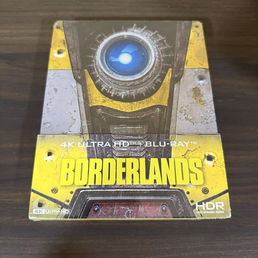 Borderlands w. Claptrap Steelbook (4K UHD + Blu-ray, EU Import, Region Free) NEW