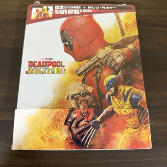 Deadpool & Wolverine w. Steelbook (4K UHD + Blu-ray, EU Import, Region Free) V1