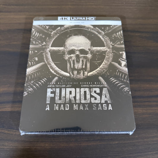 Furiosa: A Mad Max Saga Black & Chrome Edition Steelbook 4K UHD Steelbook