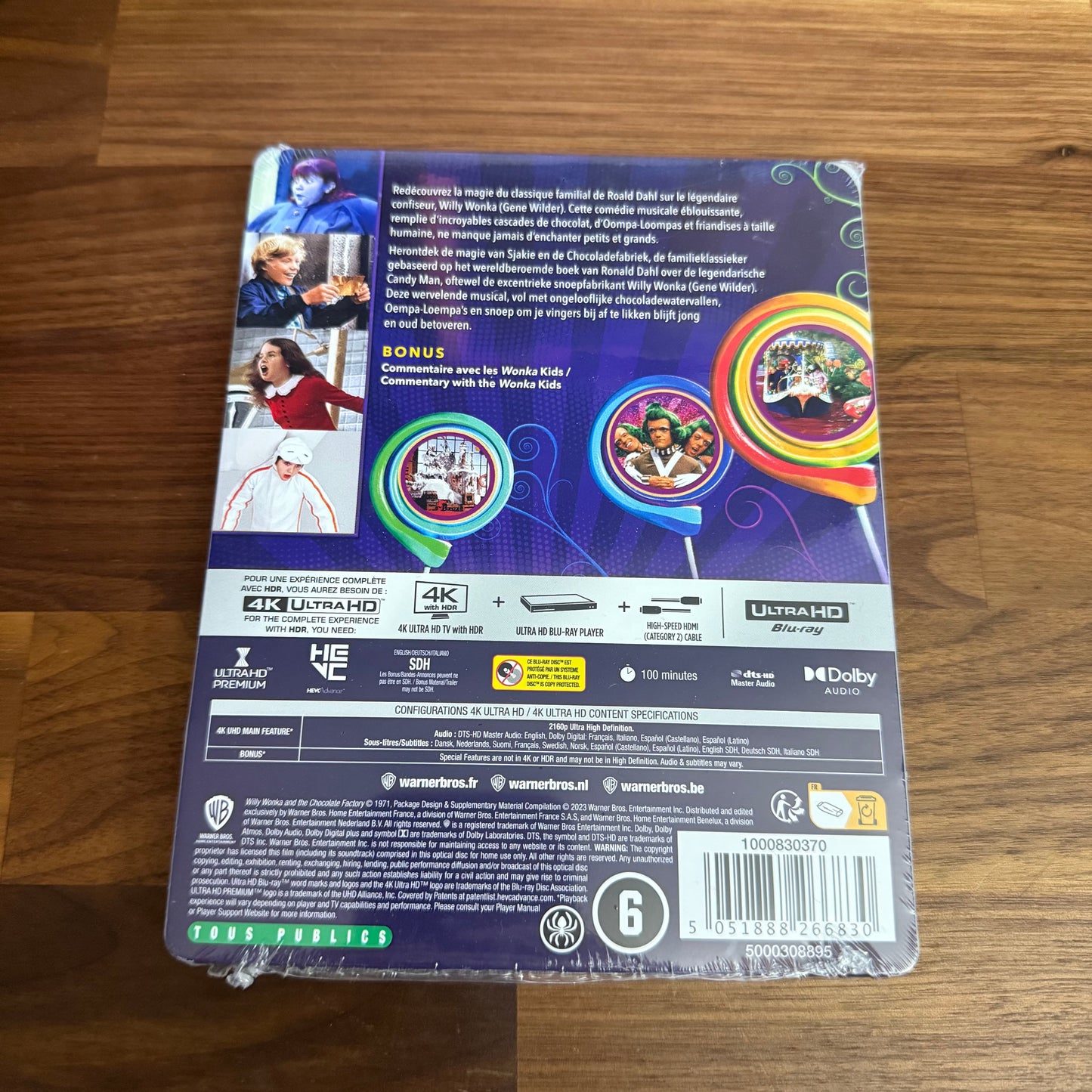 Willy Wonka & the Chocolate Factory Steelbook (4K UHD + Blu-ray, Region Free)